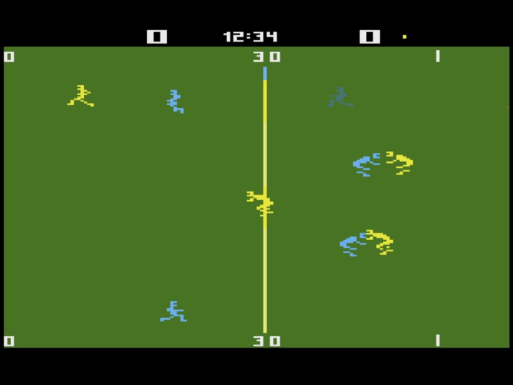 Gameplay of Realsports Football for Atari 2600